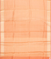Orange Woven Pure Organza Silk Saree With Stripes-KS1124