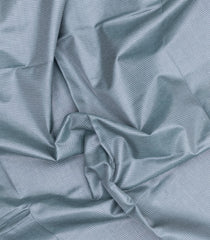 Grey Woven Tussar Silk Saree With Stripes-TU3505