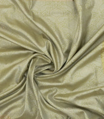 Cardamom Green Woven Pure Silk Saree With Woven & Hand Embroidered Motifs-EN1799