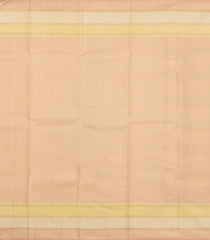 Yellow Handloom Korvai Kanchipuram Silk Saree With Checks-KA13708