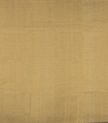 Gold Handloom Kanchipuram Silk Saree With Floral Vine Motifs-KA15546
