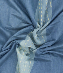 Blue Woven Blended Exclusive Chanderi Saree With Jhalar-BL5833