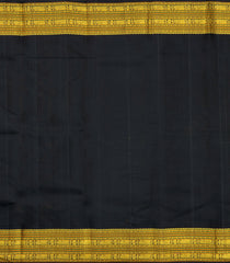 Light Green Handloom Korvai Kanchipuram Silk Saree With Black Border-KA16379