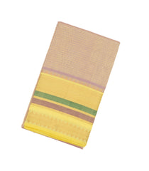 Lavender Handloom Chirala Silk Cotton Saree With Stripes