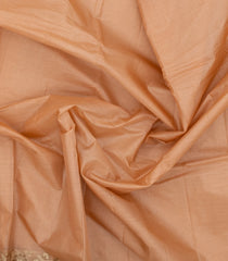 Light Peach Woven Tussar Silk Saree With Thread work Border-TU3159