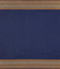 Brown Handloom Kanchipuram Silk Saree With Buttas-KA15155