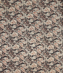 Black Woven Chirala Cotton Saree With Zari Stripes-CR1337