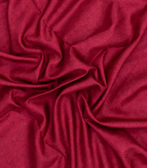 Crimson Printed Synthetic Tussar Silk Saree With Contrast Temple Border-SY0115