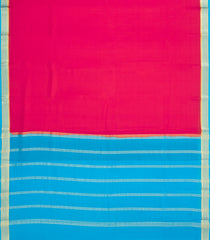 Pink Woven Mysore Silk Saree With Contrast Border-MS3725