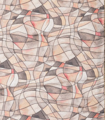 Off White Woven Synthetic Brasso Saree With Printed Floral Motifs-BL4923