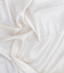 White Woven Mysore Silk Saree With Contrast Zari Border-MS3784