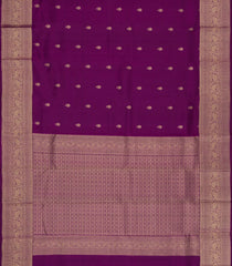 Magenta Woven Pure Silk Saree With Floral Buttas-KA15534