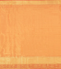 Peach Woven Tissue Silk Saree With Floral Zari Motifs-KA15556