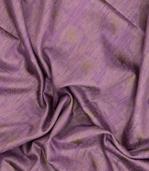Lilac Woven Art Linen Saree With Floral Motifs-BL5650