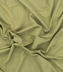 Cardamom Green Handwoven Bengal Cotton Saree With Grey Border-BG1502
