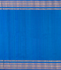 Turquoise Handloom Gadwal Silk Saree With Buttas & Contrast Border -GA0454