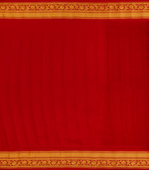 Green Handloom Gadwal SICO Saree With Cotton Body & Silk Border-GA0326