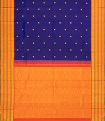 Purple Handloom Korvai Kanchipuram Silk Saree With Buttas-KA15013