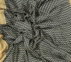 Black Handloom Chanderi Cotton Saree With Printed Paisley Motifs-CC1237