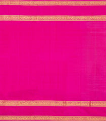 Green Woven Pure Silk Saree With Zari Buttas & Contrast Border-EC2618