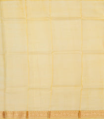 Peach Handloom Banarasi Organza Silk Saree With Floral Buttas-BE1587