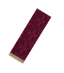 Maroon Woven Mysore Silk Saree With Printed Floral Motifs-MS3346