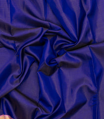 Dark Purple Handloom Korvai Kanchipuram Silk Saree With Vairaoosi Stripes-KA15839