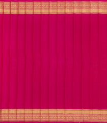 Sandal Handloom Gadwal SICO Saree With Cotton Body & Silk Border-GA0370
