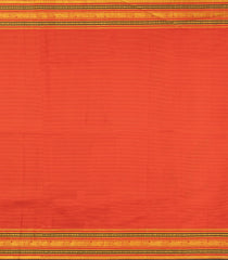 Cream Handloom Korvai Kanchipuram Silk Saree With Stripes & Buttas-KA15718