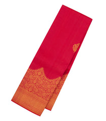 Crimson Handloom Kanchipuram Silk Saree With Floral Buttas-KA13989