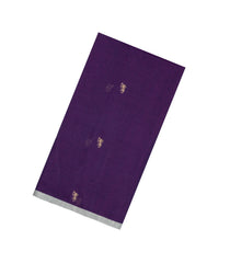 Purple Handloom Bengal Cotton Saree With Tribal Motifs-BG1997