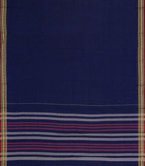 Dark Blue Woven Chirala Cotton Saree With Narayanapet Border-CR1467