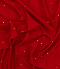 Red Woven Mysore Silk Saree With Buttas-MS3420