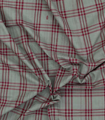 Shadow Green Woven Kadapa Cotton Saree With Checks-KN0705