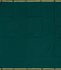 White Woven Silk Saree With Printed Floral Motifs-PS0537