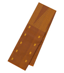 Oil Mustard Handloom Kanchipuram Silk Saree With Square Buttas-KA14883