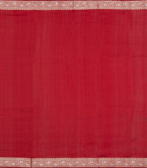 Red Woven Dupion Silk Saree With Floral Buttas-DS0561