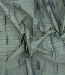 Shadow Green Woven Rasipuram Cotton Sari With Buttas-RA2613