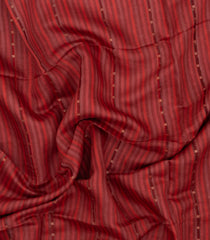 Crimson Printed Tussar Silk Saree With Stripes -TU3700