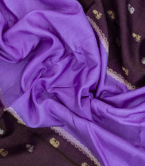Lavender Woven Blended Viscose Saree With Buttas-BL5694