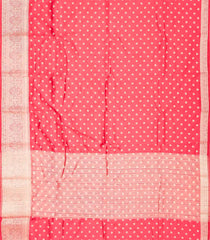 Peach Woven Art Tussar Silk Saree With Floral Motifs-BL4622