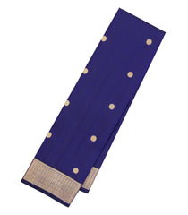 Violet Handloom Kanchipuram Silk Saree With Coin Buttas-KA14893