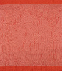 Red Woven Raw silk Saree With Stripes & Contrast Border-KS1133