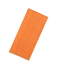 Orange Handloom Tussar Silk Saree With Floral Buttas-TU3562