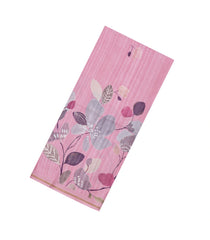 BubbleGum Pink Printed Synthetic Tussar Silk Saree With Floral Motifs-SY0175