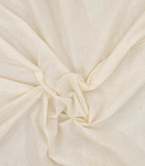Off White Handloom Kerala Cotton Saree With Zari Border--KEC1039