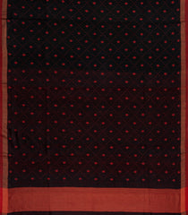Black Woven Tussar Silk Saree With Buttas -TU3465