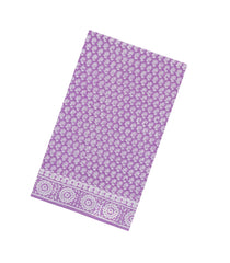 Lavender Printed Jaipur Cotton Saree With Floral Motifs-JC1607