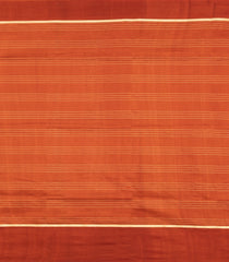 Rust Handloom Banarasi Silk Saree With Zari Checks-BE1876