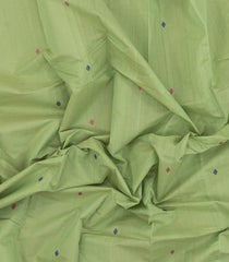 Light Green Handloom Kanchi Cotton Saree With Buttas-KC1776